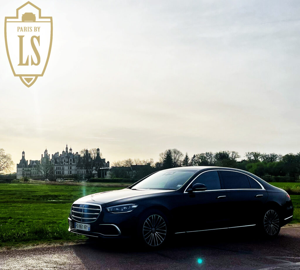rent a luxury car with a private chauffeur car driven from paris to loire valley castles chateau de chambord driver